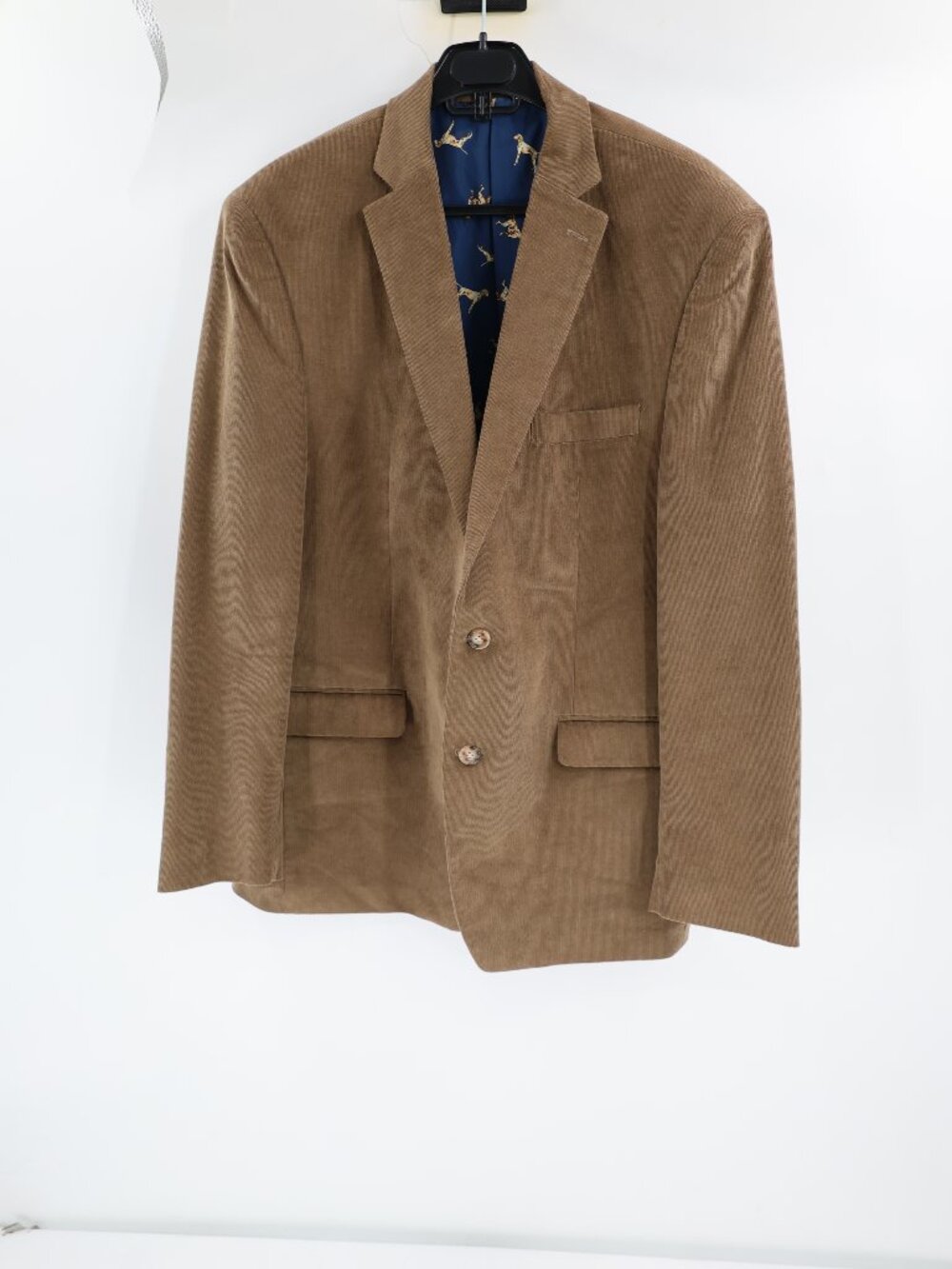 Lauren Ralph Lauren Sport Coat Mens 43R Corduroy Elbow Patch hunting dog lining